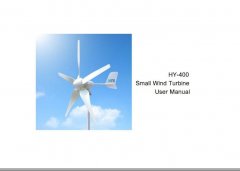 HY-400 wind turbine user manual