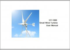 HY-1000 wind turbine user manual