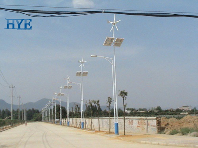 Jiangbei, Wuhan, wind & solar hybrid lighting system in 2009