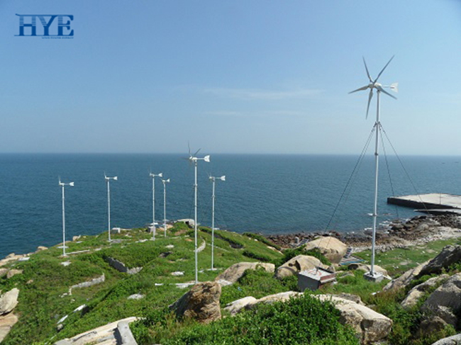 Nanpeng island, Shantou, wind turbine sea water desalination system